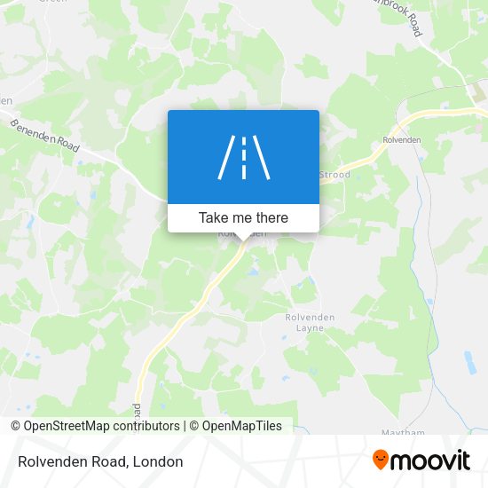Rolvenden Road map