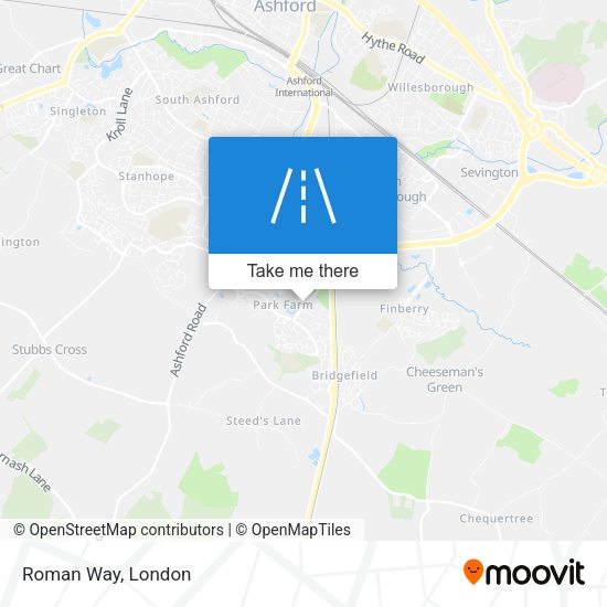 Roman Way map