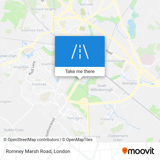 Romney Marsh Road map