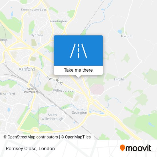 Romsey Close map
