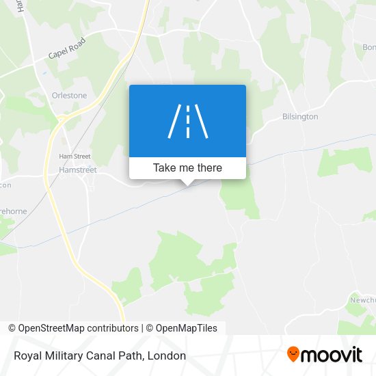 Royal Military Canal Path map