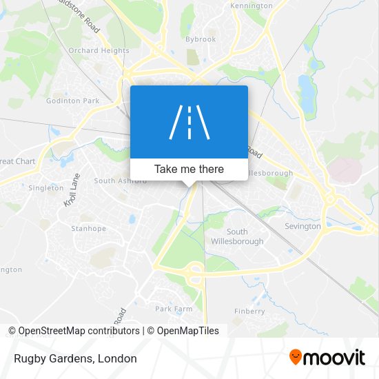Rugby Gardens map