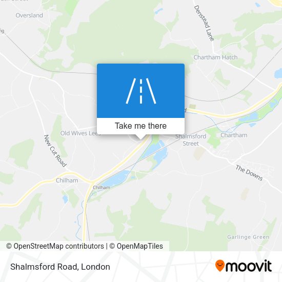 Shalmsford Road map