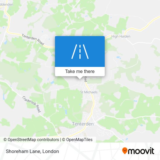 Shoreham Lane map