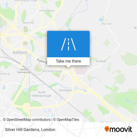 Silver Hill Gardens map