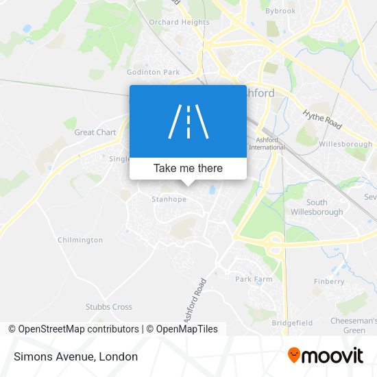 Simons Avenue map