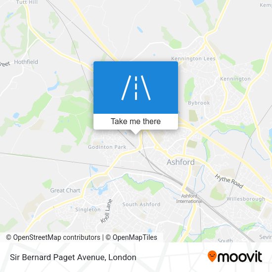 Sir Bernard Paget Avenue map