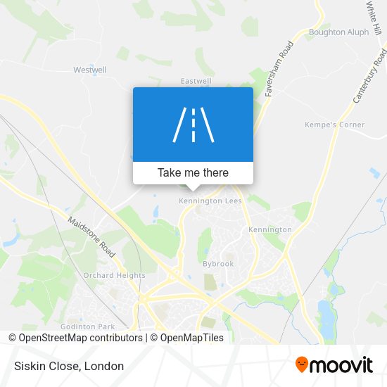 Siskin Close map