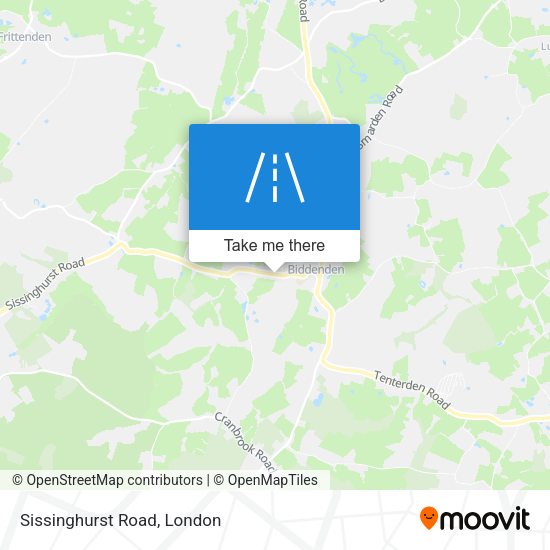 Sissinghurst Road map
