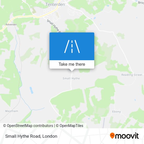 Small Hythe Road map