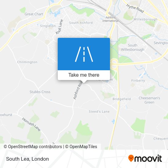 South Lea map