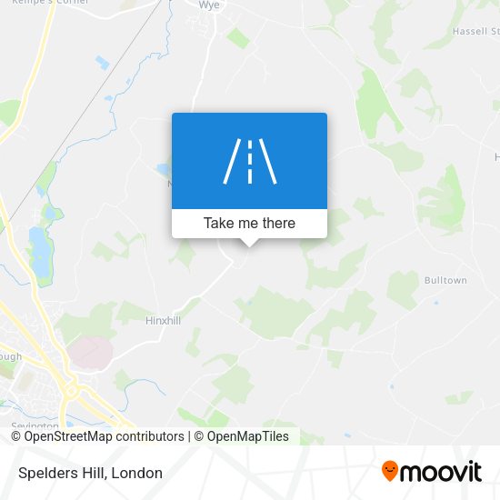 Spelders Hill map
