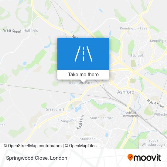 Springwood Close map