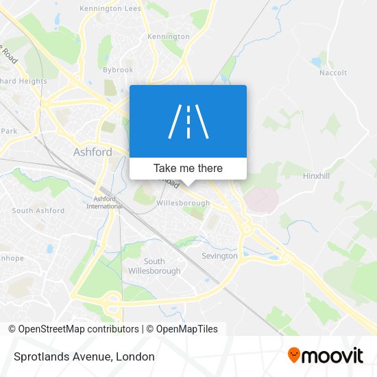 Sprotlands Avenue map