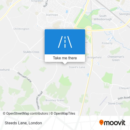 Steeds Lane map