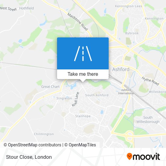 Stour Close map
