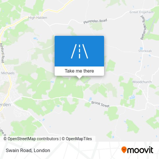 Swain Road map