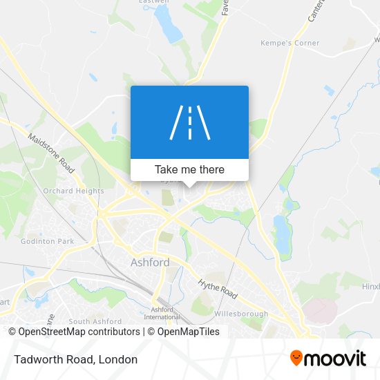 Tadworth Road map