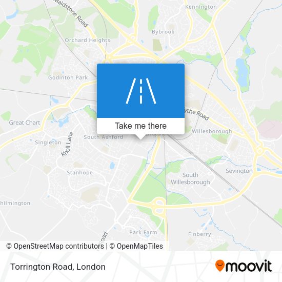 Torrington Road map