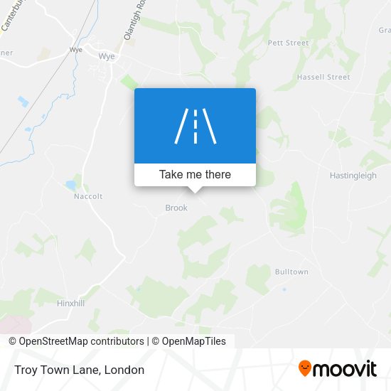 Troy Town Lane map
