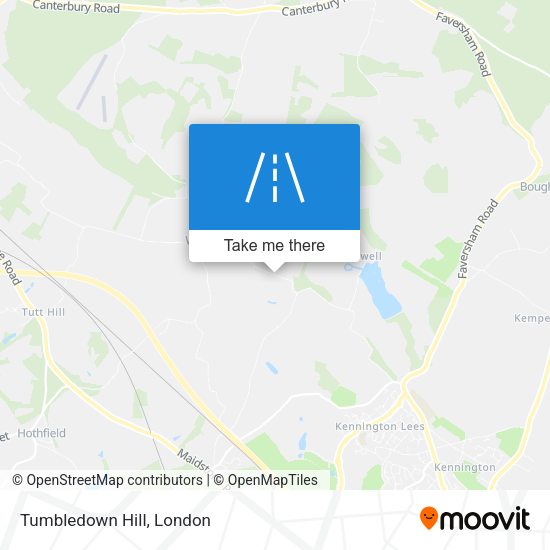 Tumbledown Hill map