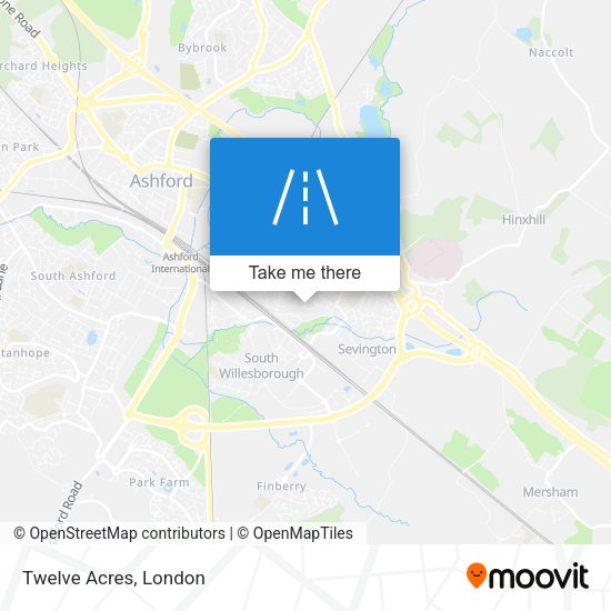 Twelve Acres map