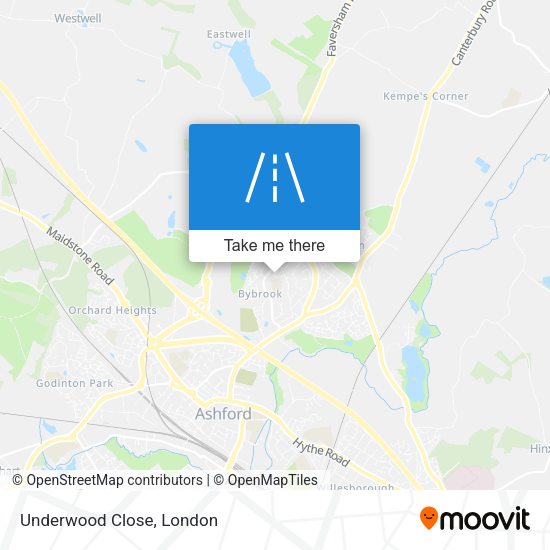 Underwood Close map
