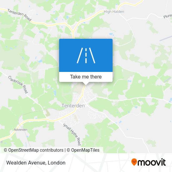 Wealden Avenue map