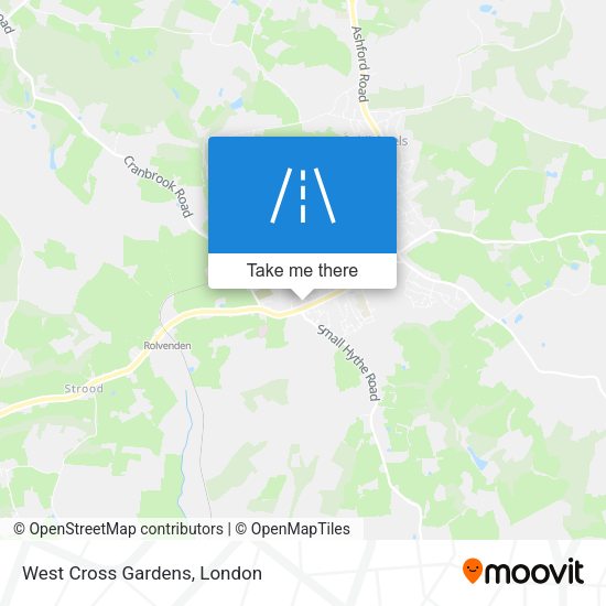 West Cross Gardens map