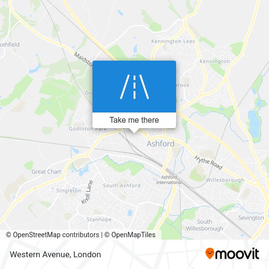 Western Avenue map