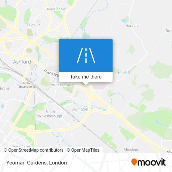 Yeoman Gardens map