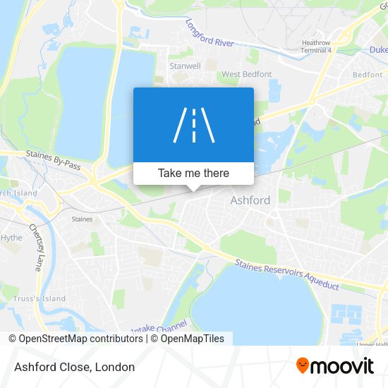 Ashford Close map