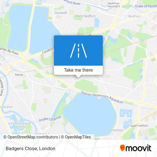 Badgers Close map