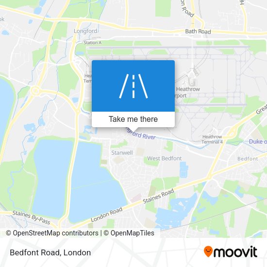 Bedfont Road map