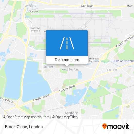 Brook Close map
