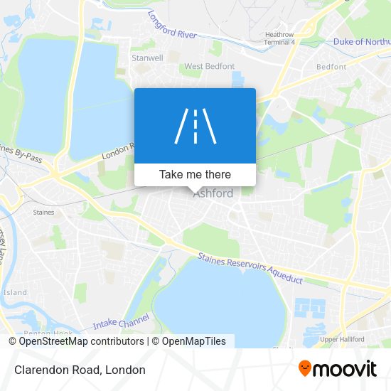Clarendon Road map