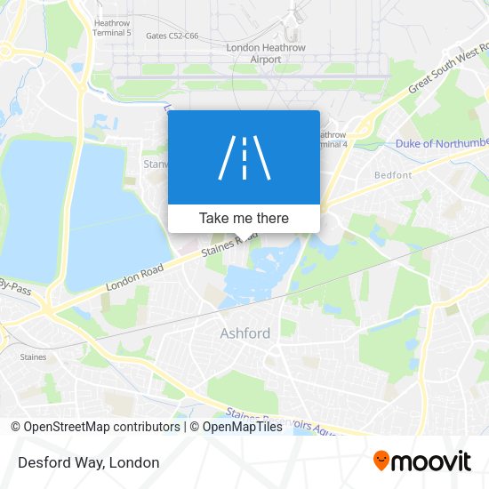 Desford Way map