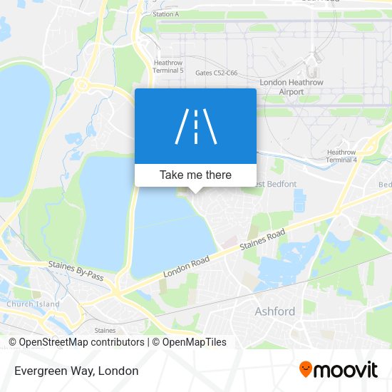 Evergreen Way map