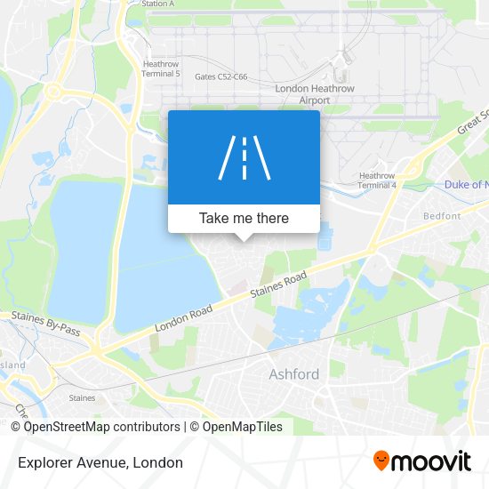 Explorer Avenue map