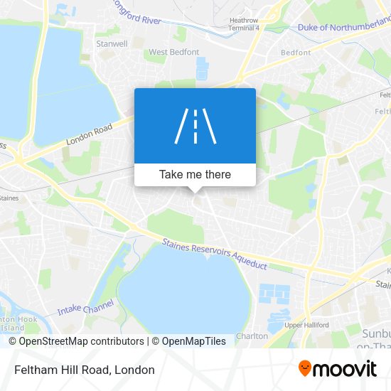Feltham Hill Road map