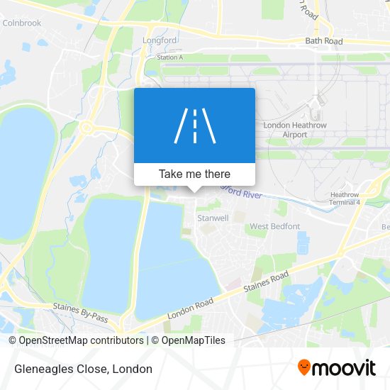 Gleneagles Close map