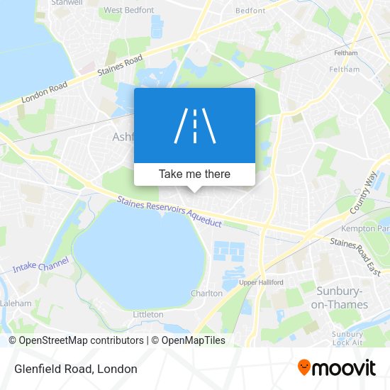 Glenfield Road map