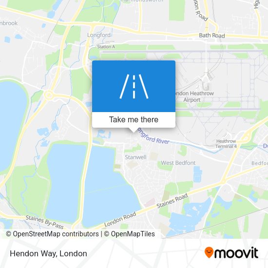 Hendon Way map