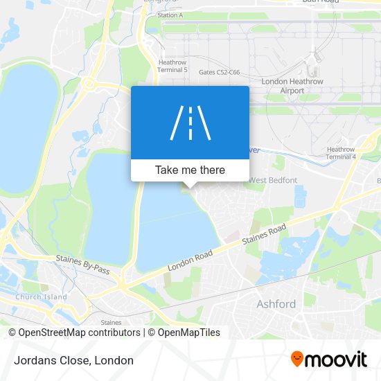 Jordans Close map