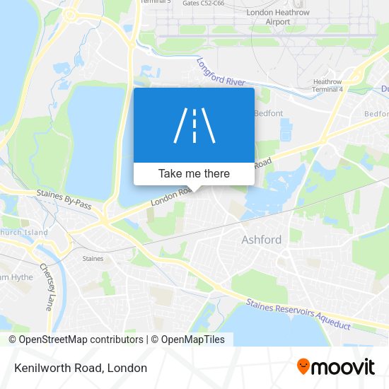 Kenilworth Road map