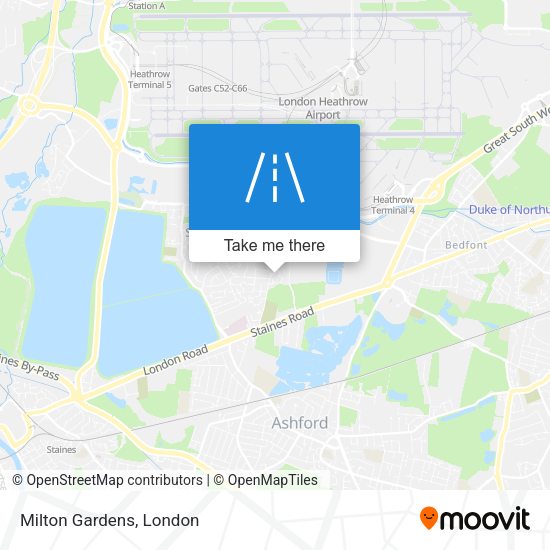 Milton Gardens map