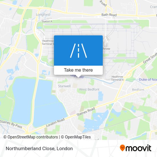 Northumberland Close map