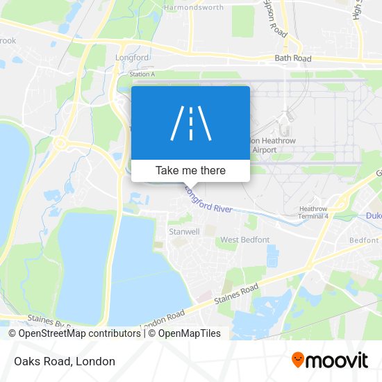 Oaks Road map