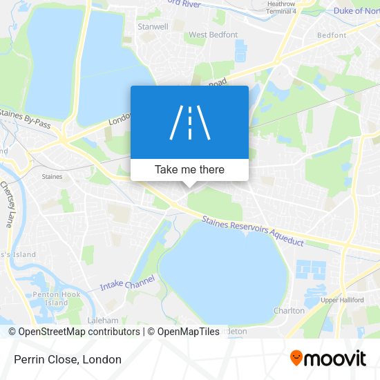 Perrin Close map