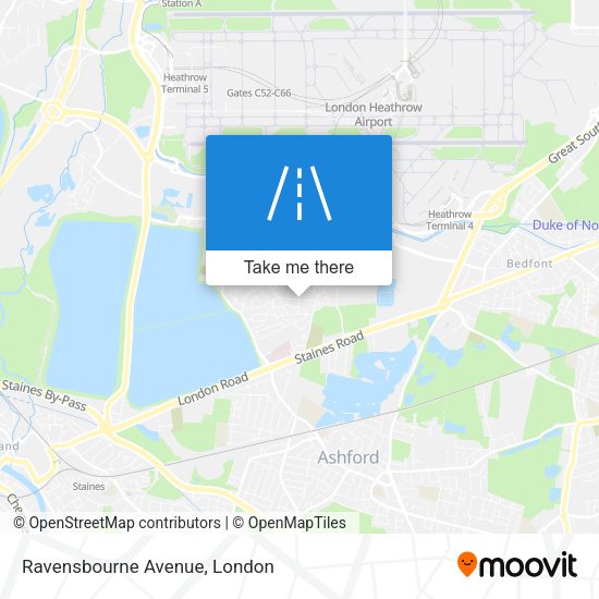 Ravensbourne Avenue map